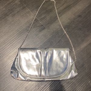 La Régale Silver metallic purse
